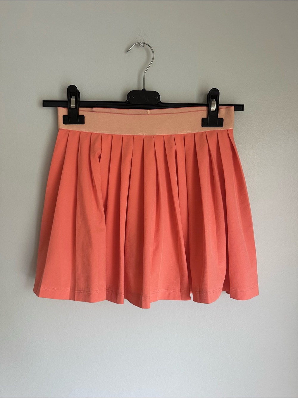 Athleta Girl Pleat Perfect Skort, Tennis, Golf, Size Large 12, Sunrise Coral